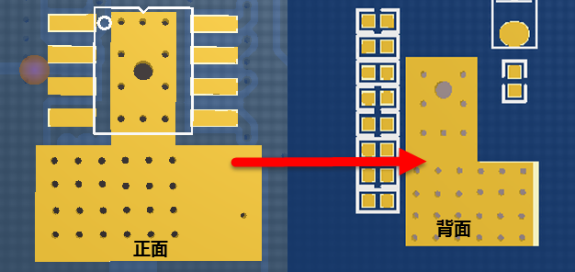 正面背面加开窗漏铜增加散热面积